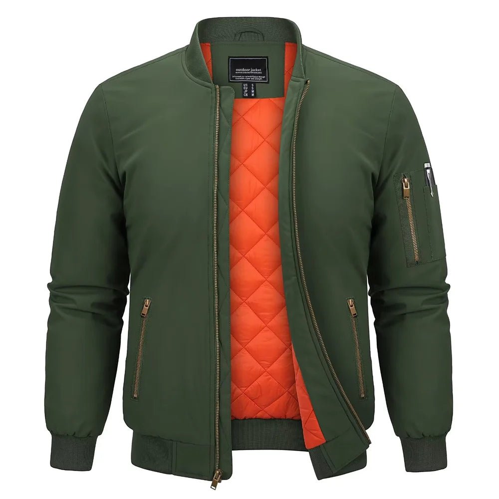 Parka hiver / veste bomber matelassée avec doublure polaire résistante à la pluie "TACVASEN - TJ368" - Planète Rando