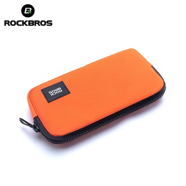 Pochette cycliste / portefeuille de vélo multifonctions 58g "ROCKBROS - L001" - Orange | Planète Rando