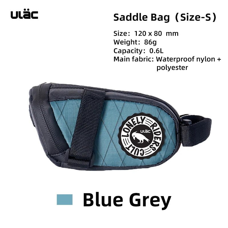 Pochette de selle / sacoche de selle étanche pour vélo, gravel, VTT 600ml à 1,3L "ULAC - PB6" - Planète Rando