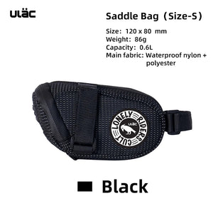 Pochette de selle / sacoche de selle étanche pour vélo, gravel, VTT 600ml à 1,3L "ULAC - PB6" - Planète Rando