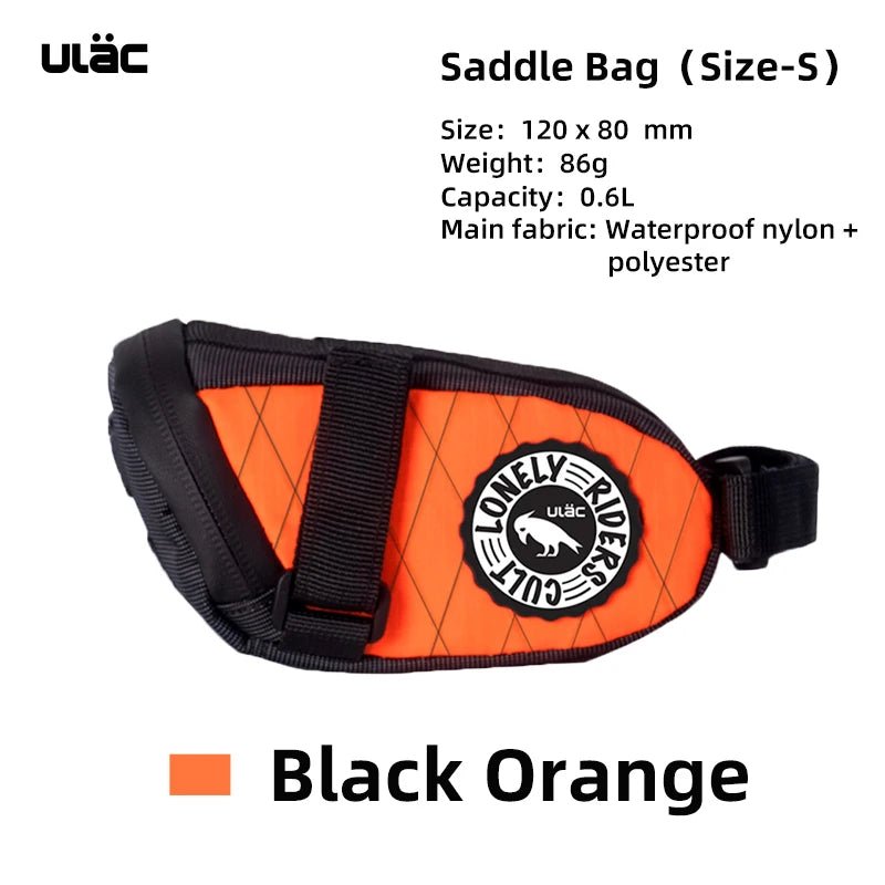 Pochette de selle / sacoche de selle étanche pour vélo, gravel, VTT 600ml à 1,3L "ULAC - PB6" - Planète Rando