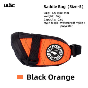 Pochette de selle / sacoche de selle étanche pour vélo, gravel, VTT 600ml à 1,3L "ULAC - PB6" - Planète Rando