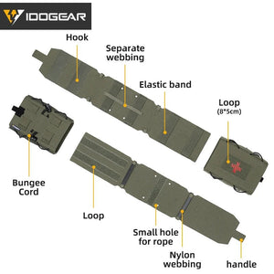 Pochette tactique avec passant MOLLE pour équipement médical "IDOGEAR - IG - BG35132" - Planète Rando