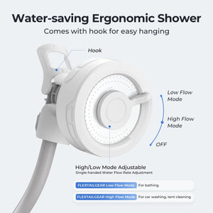 Pompe de douche électrique portable IPX7 étanche "FLEXTAILGEAR - MAX SHOWER" - Planète Rando