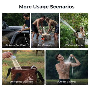 Pompe de douche électrique portable IPX7 étanche "FLEXTAILGEAR - MAX SHOWER" - Planète Rando