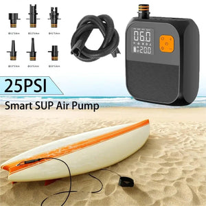 Pompe électrique à écran tactile 8000 mAh, 20 PSI pour kayaks, tentes gonflables et autres équipements "CYCLAMI - Air Pump" - Planète Rando