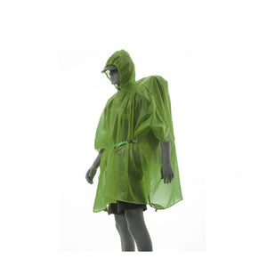 Poncho de pluie / tarp multifonction en Nylon ultraléger 15D imperméable pour la randonnée "FLAME'S CREED - Hiking Poncho" - Planète Rando