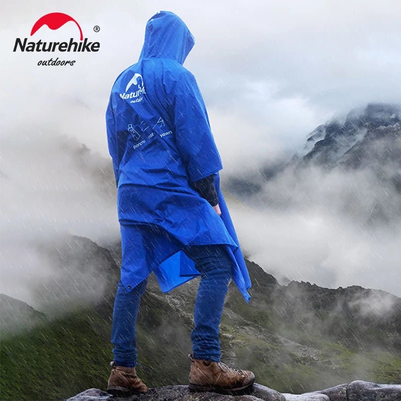Poncho de randonnée 3 en 1, imperméable, multifonction "Naturehike - NH17D002M" - Planète Rando