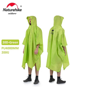 Poncho de randonnée 3 en 1, imperméable, multifonction "Naturehike - NH17D002M" - Planète Rando