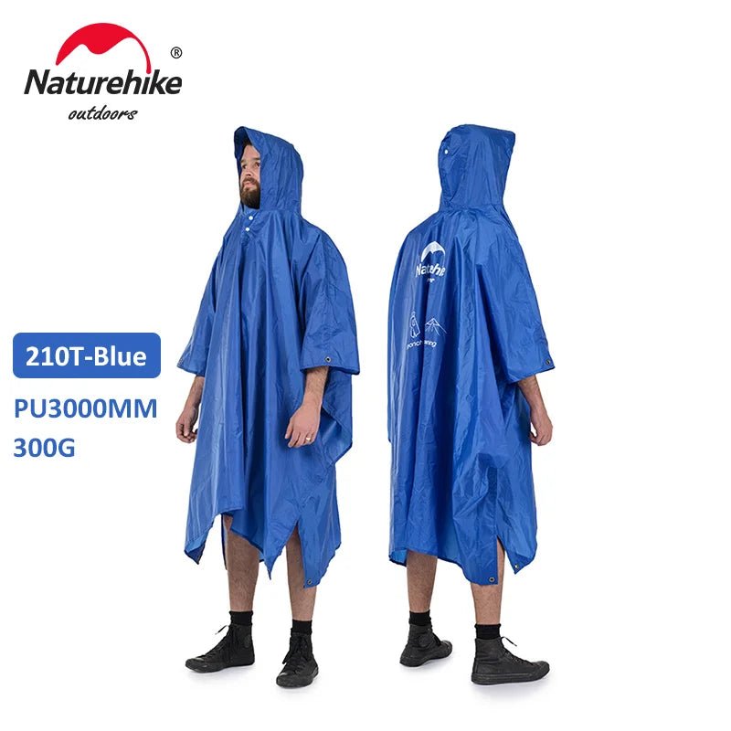 Poncho de randonnée 3 en 1, imperméable, multifonction "Naturehike - NH17D002M" - Planète Rando