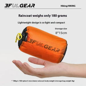 Poncho / tarp imperméable à fermeture éclair ultra - léger "3F UL GEAR - Rain poncho" - Planète Rando
