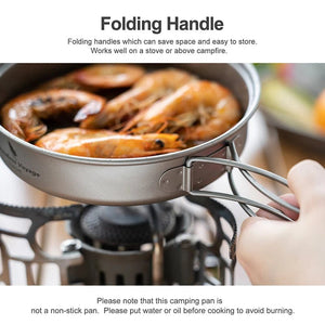 Popote camping / ensemble de casseroles avec poignées pliantes 180g "Boundless Voyage - Ti2042C" - Planète Rando