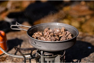 Popote camping / ensemble de casseroles avec poignées pliantes 180g "Boundless Voyage - Ti2042C" - Planète Rando