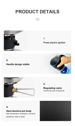 Pot brûleur / système de cuisson avec réchaud ultraléger pour le campang et bivouac "BRS 61" - Planète Rando