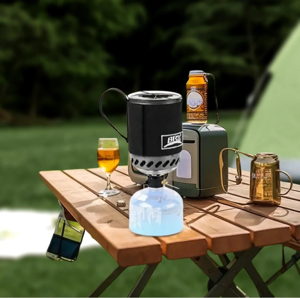 Pot brûleur / système de cuisson avec réchaud ultraléger pour le campang et bivouac "BRS 61" - Planète Rando