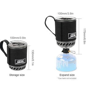 Pot brûleur / système de cuisson avec réchaud ultraléger pour le campang et bivouac "BRS 61" - Planète Rando
