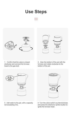 Pot brûleur / système de cuisson avec réchaud ultraléger pour le campang et bivouac "BRS 61" - Planète Rando