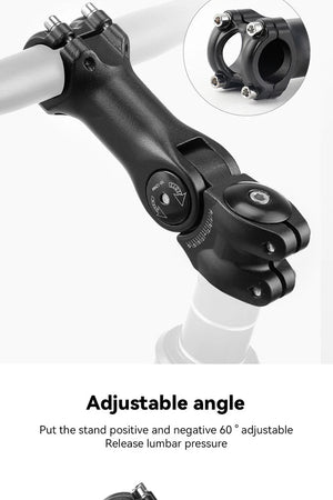 Potence vélo réglable ±60° en aluminium 25,4/31,8 mm "Probike - 6061" - Planète Rando