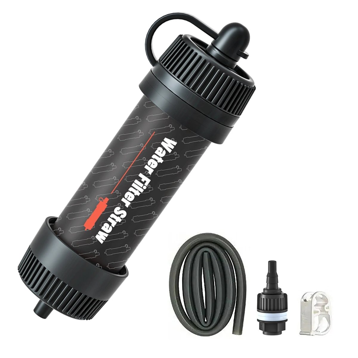 Purificateur d'eau / paille filtrante d'urgence filtrant 99,9% des bactéries 55g "G - outdoor - Water Filter straw" - Planète Rando