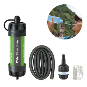 Purificateur d'eau / paille filtrante d'urgence filtrant 99,9% des bactéries 55g "G - outdoor - Water Filter straw" - Planète Rando