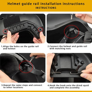 Rail de guidage latéral pour casque ARC & F1 "BOOIU - Tactical FAST" - Planète Rando
