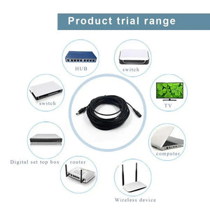 Rallonge de câble d'extension prise femelle vers mâle "Flashfish - Câble d'alimentation CC" - Planète Rando