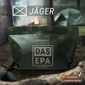 Ration alimentaire 24h opérationnelle 3000Kcal longue conservation 10 ans "CONVAR™ - DAS EPA JÄGER" - Planète Rando