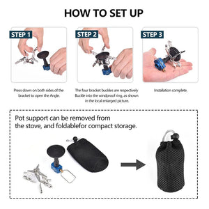 Réchaud à gaz de camping 3300W "Widesea - GS - X1" - Planète Rando