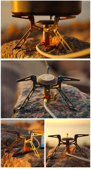 Réchaud à gaz ultraléger en titane pour le camping & bivouac "Fire Maple - FMS - 117T" - Planète Rando