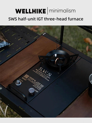 Réchaud de camping multifonctionnel pour table IGT à trois brûleurs 7500W "WELLHIKE - SWS IGNITE07" - Planète Rando