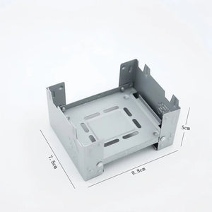 Réchaud de camping pliable à alcool et portable en fer galvanisé "Globe trotter - Portable alcohol Burner" - Planète Rando
