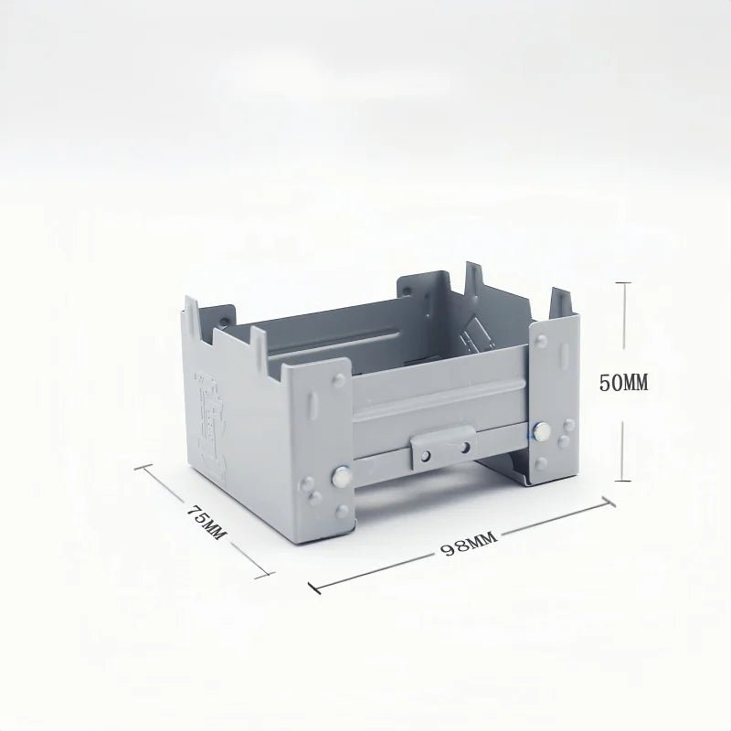 Réchaud de camping pliable à alcool et portable en fer galvanisé "Globe trotter - Portable alcohol Burner" - Planète Rando