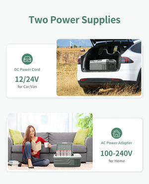 Réfrigérateur portable pour voiture, mini - réfrigérateur - congélateur 12 V CC, 100 - 240 V CA " Alpicool - NL15 15L" - Planète Rando