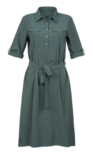 Robe - chemise avec technologie AFT Stretch pour femme "Hannah − LIBY" - Planète Rando