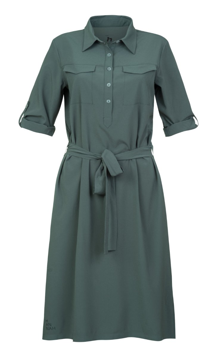 Robe - chemise avec technologie AFT Stretch pour femme "Hannah − LIBY" - Planète Rando