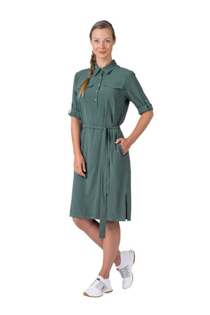 Robe - chemise avec technologie AFT Stretch pour femme "Hannah − LIBY" - Planète Rando