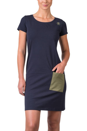 Robe de randonnée / ville en coton bioligque pour femme "Rafiki − ROSARIO" - Planète Rando