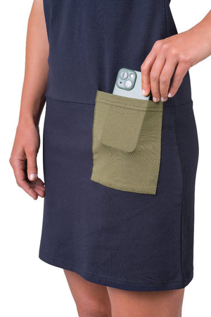 Robe de randonnée / ville en coton bioligque pour femme "Rafiki − ROSARIO" - Planète Rando
