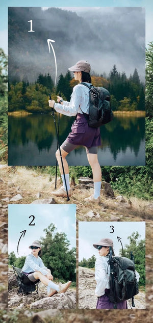 Sac à dos 3 en 1 convertible en chaise pour le camping et la randonnée 30L "ALOCS - OF - 17" - Planète Rando