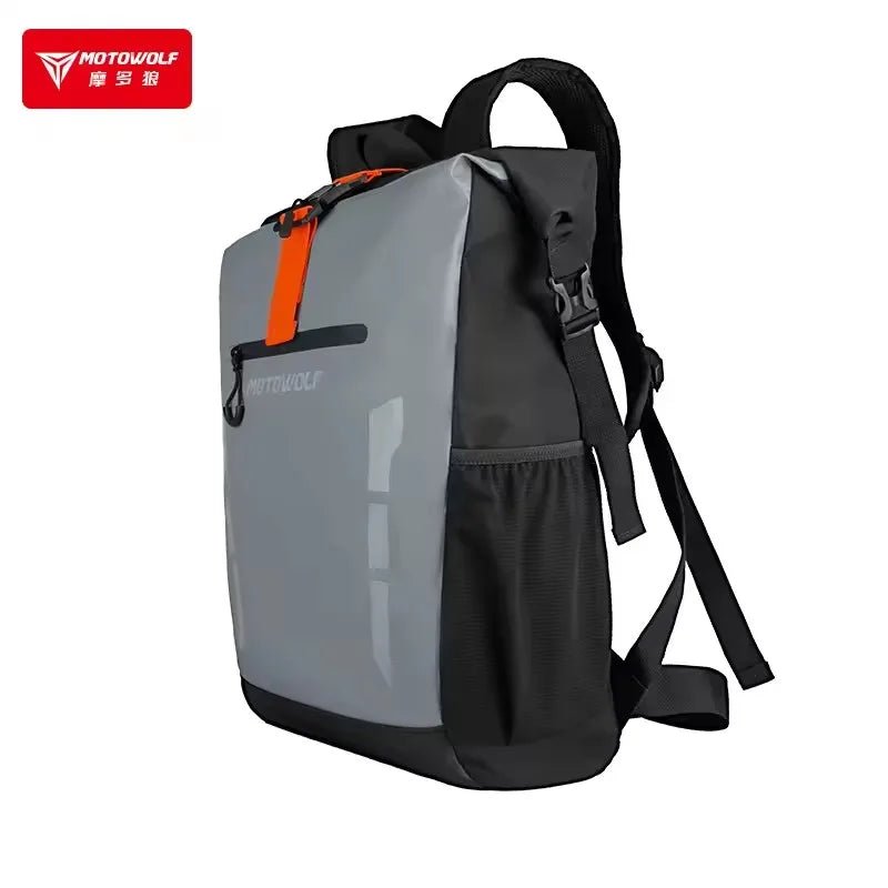 Sac à dos de moto/vélo étanche et réfléchissant 20L "Motowolf - MDL0716" - Planète Rando