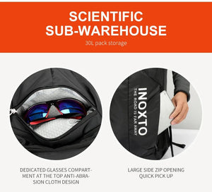 Sac à dos de randonnée en nylon 420D avec housse de pluie 30L "Outdoor Inoxto - 8105" - Planète Rando