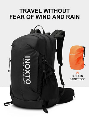 Sac à dos de randonnée en nylon 420D avec housse de pluie 30L "Outdoor Inoxto - 8105" - Planète Rando