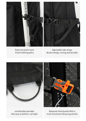 Sac à dos de randonnée en nylon 420D avec housse de pluie 30L "Outdoor Inoxto - 8105" - Planète Rando