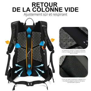 Sac à dos de randonnée en nylon 420D avec housse de pluie 30L "Outdoor Inoxto - 8105" - Planète Rando