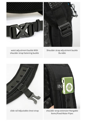 Sac à dos de randonnée en nylon 420D avec housse de pluie 30L "Outdoor Inoxto - 8105" - Planète Rando