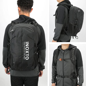 Sac à dos de randonnée en nylon 420D avec housse de pluie 30L "Outdoor Inoxto - 8105" - Planète Rando