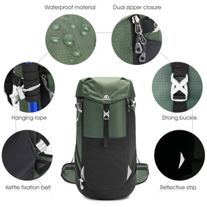 Sac à dos de randonnée / trekking imperméable 790g"Free Knight - Weikani 50L" - Planète Rando
