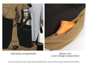 Sac à dos de randonnée / trekking unisexe avec housse de pluie 35L "Outdoor Inoxto - 8107" - Planète Rando