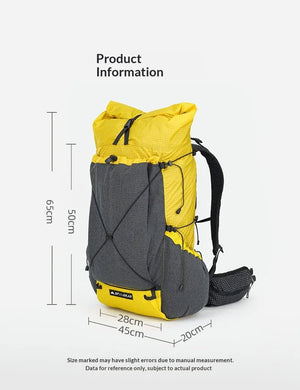 Sac à dos de randonnée ultraléger en tissu imperméable UHMWPE 700g "3F UL GEAR - TUTOR 30+10L" - Planète Rando