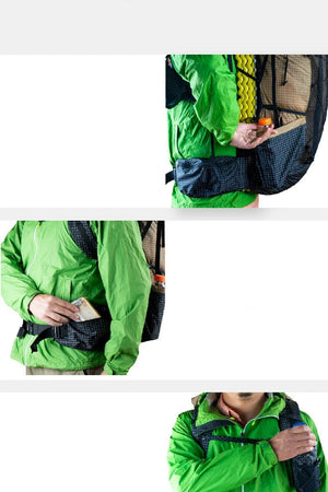 Sac à dos de randonnée ultraléger sans cadre 40L + 16L "FLAME'S CREED - Qi Dian Pro Série spéciale" - Planète Rando